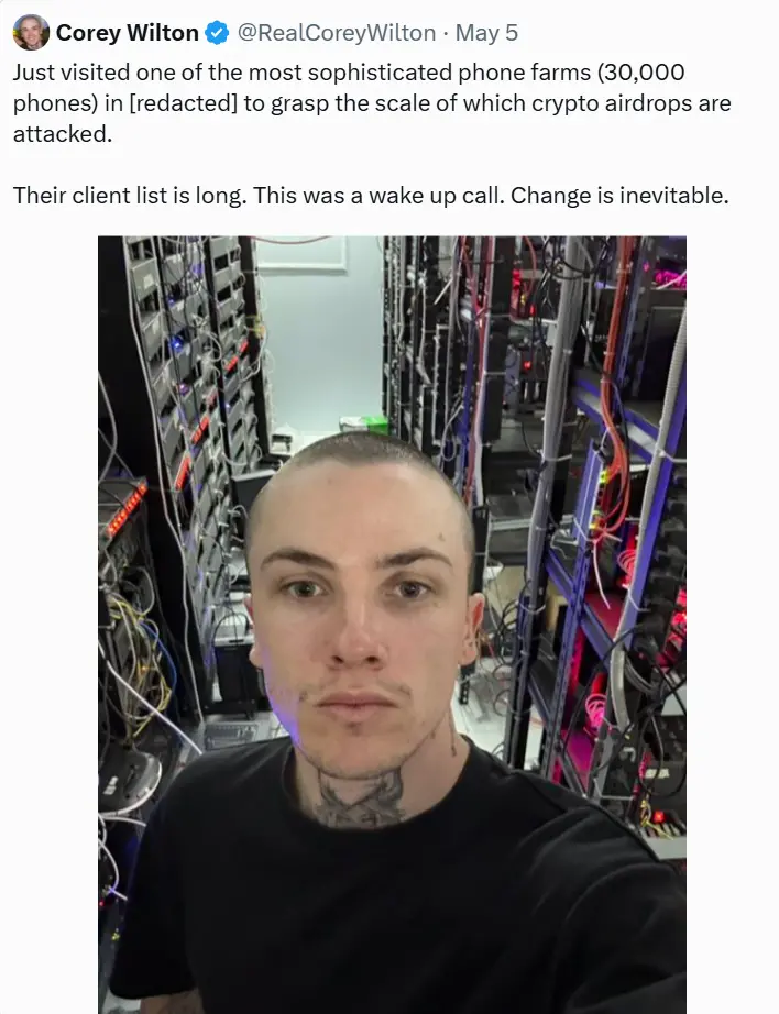 三万部手机组成的越南机器人农场：如何从真实用户手中偷走加密空投？