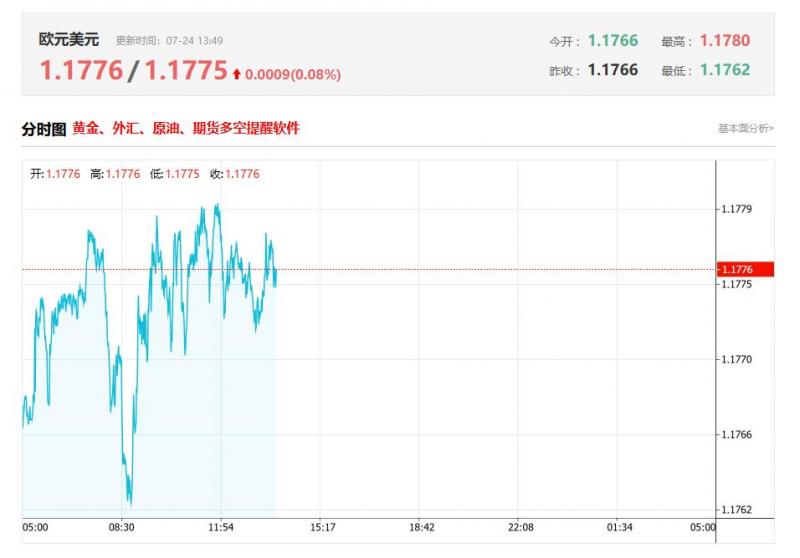 今日欧元兑美元汇率价格最新走势分析（2025年07月24日）