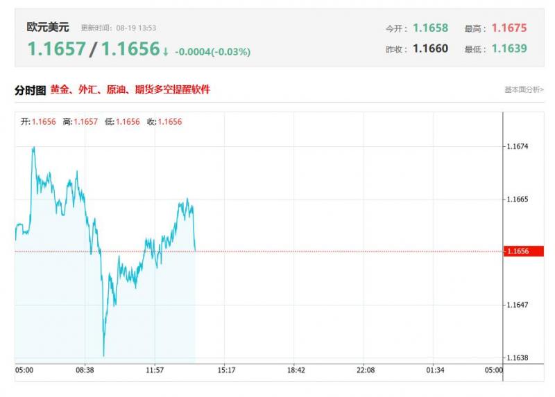 今日欧元兑美元汇率价格最新走势分析（2025年08月19日）