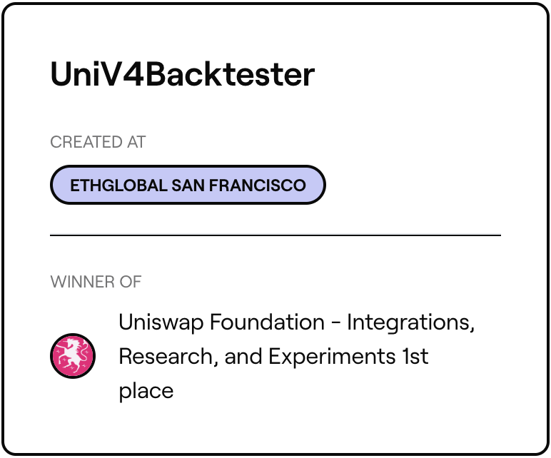 ETHGlobal 公布 San Francisco 2024 活动获奖名单,Aperture Finance 团队获 Uniswap Foundation 颁发的第一名奖项