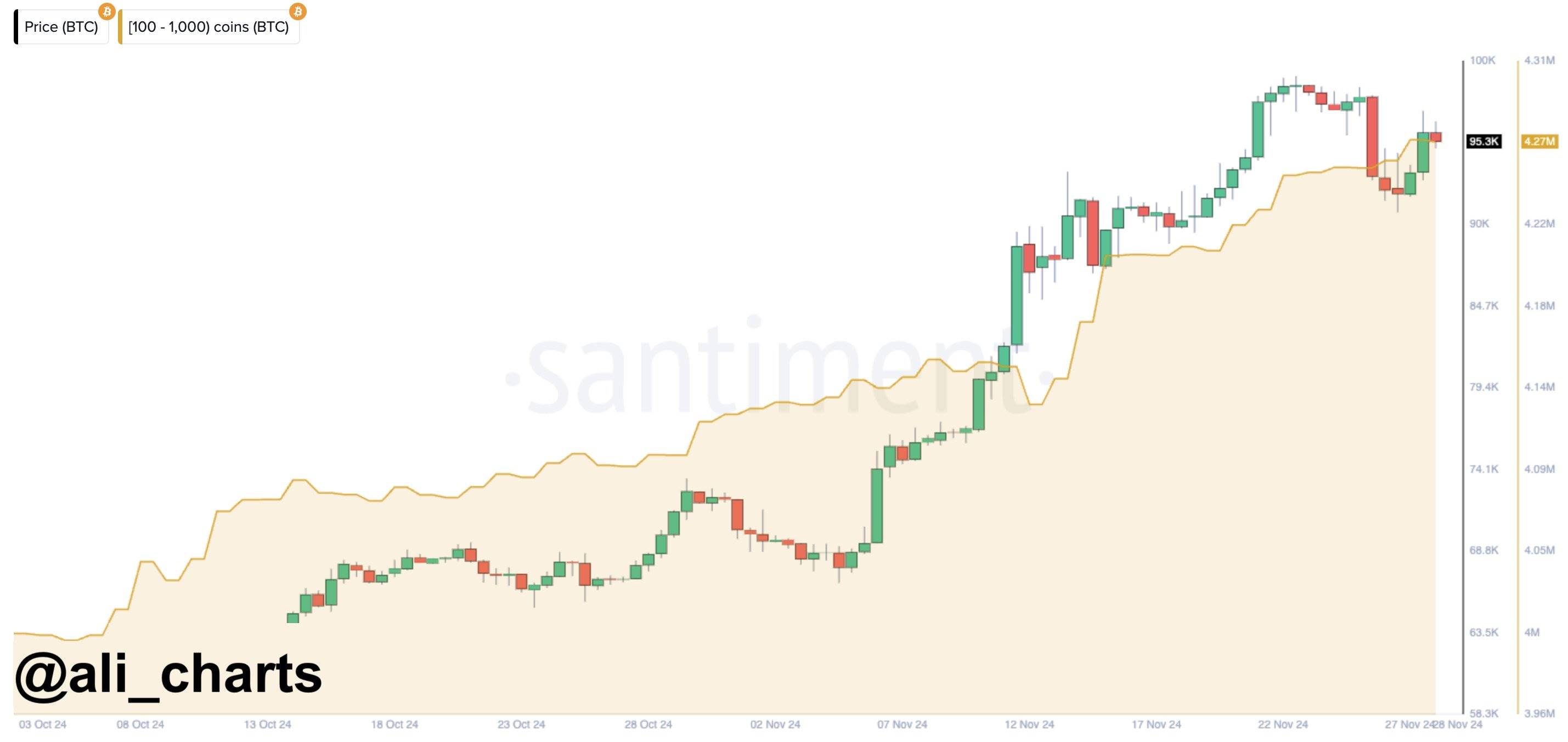数据：比特币鲸鱼在回调至 90000 美元期间买入超 1 万枚比特币