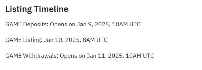 Bybit 将上线 GAME/USDT 现货交易对