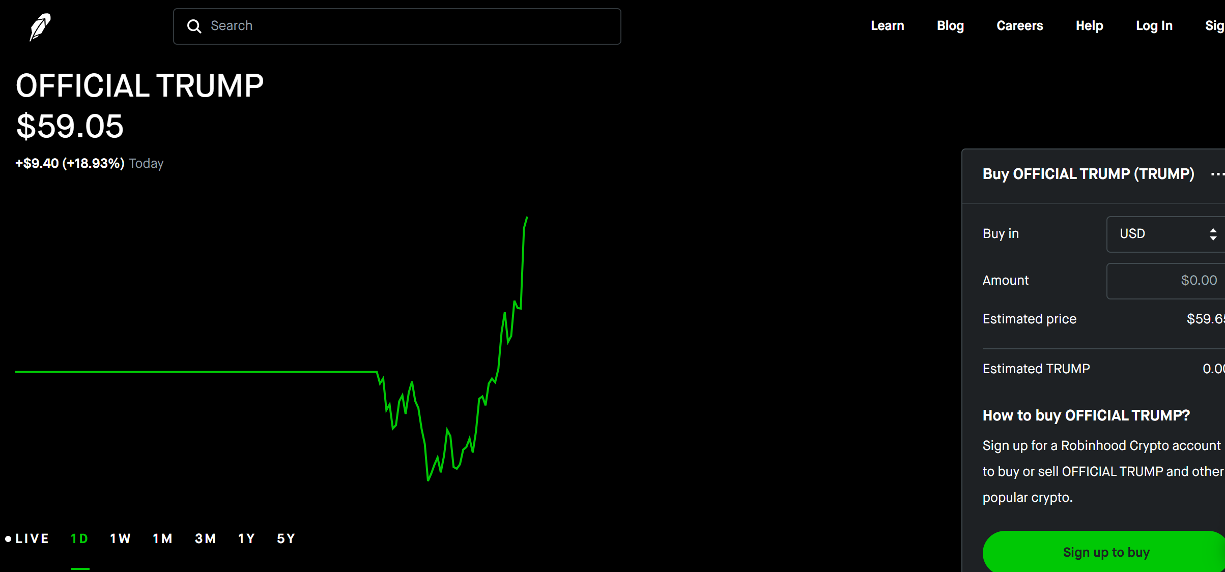 Robinhood 将上架 TRUMP