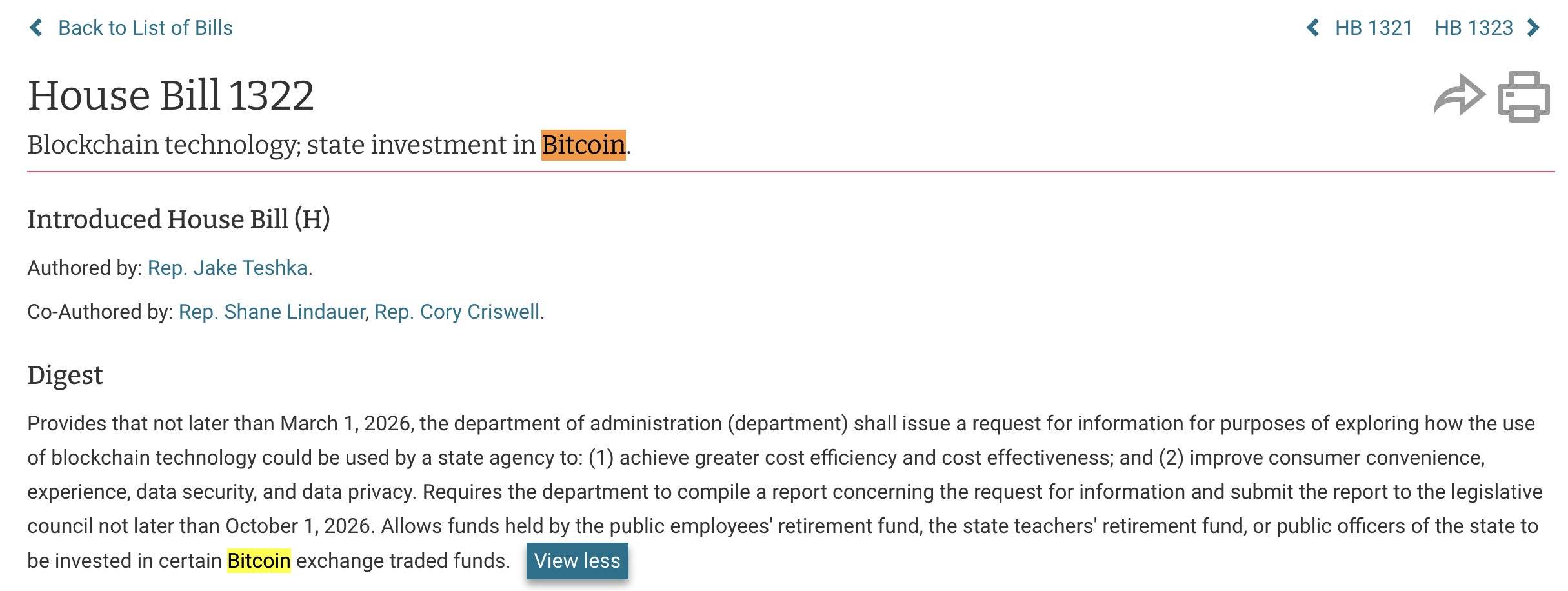 印第安纳州众议员提出立法：允许退休基金购买比特币 ETF