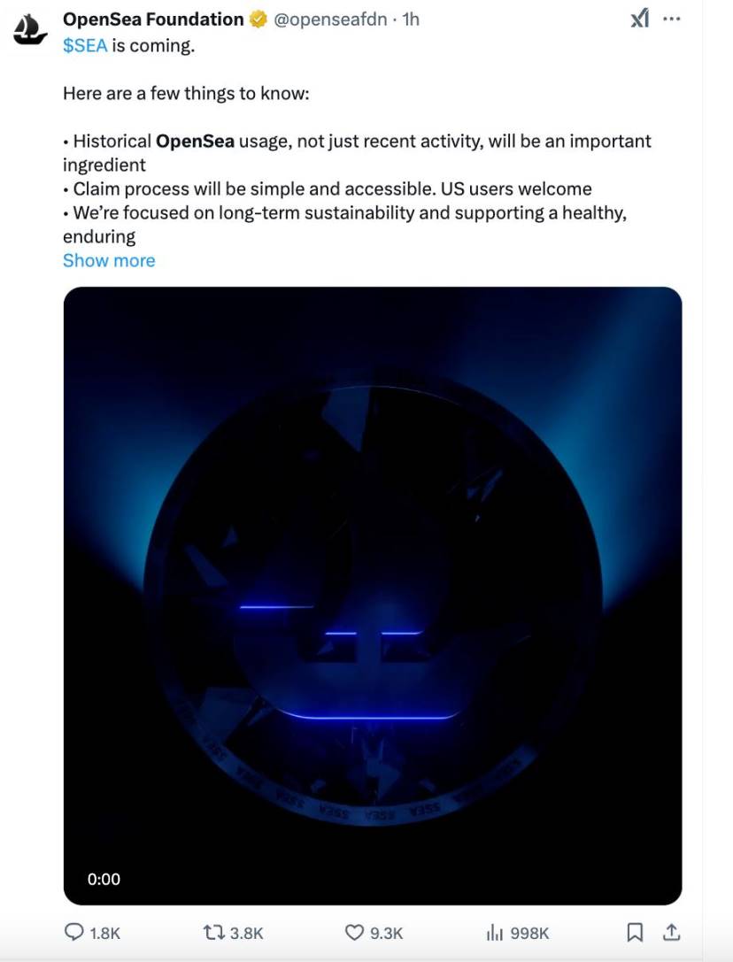 沉浮七年，OpenSea 还是选择了发币