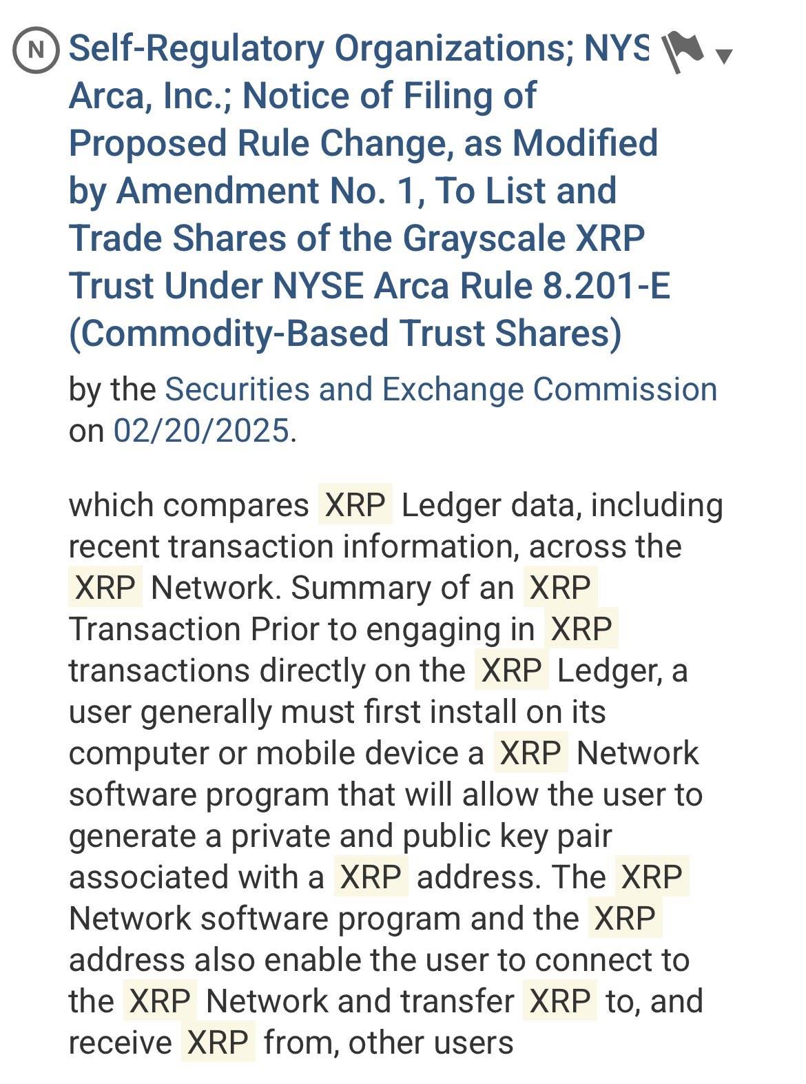 美国 SEC 将在 10 月 18 日前对 Grayscale XRP ETF 做出批准或否决决定