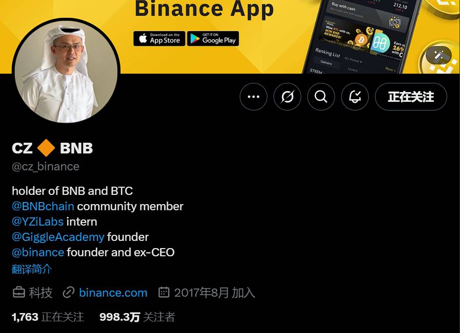 CZ 更换 X 账号头像为身着阿拉伯服装照片