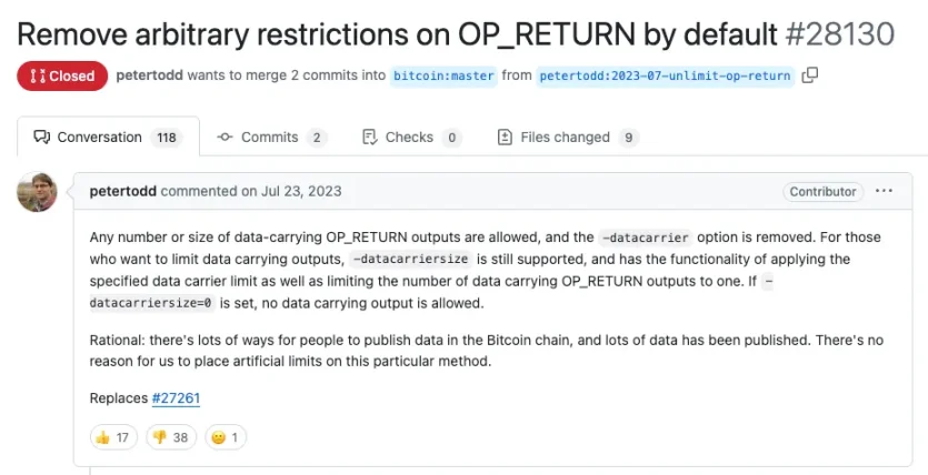 OP_RETURN：最严重的 BTC 争议之一