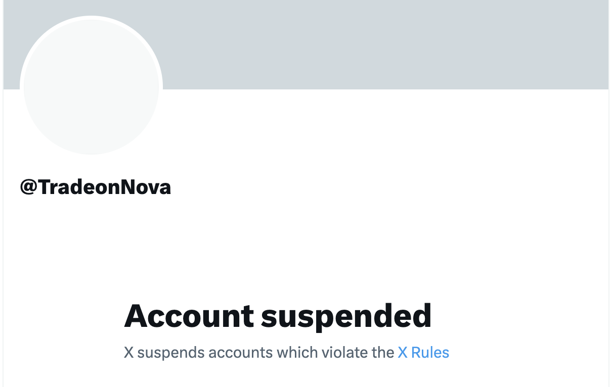 多个TG BOT交易平台X账号被封禁，包括BullX、Bloom等