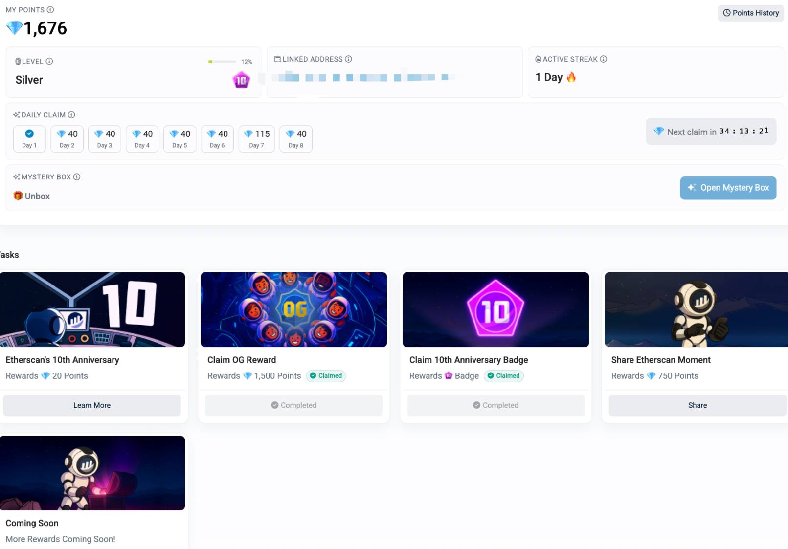 淘金手册｜Etherscan 积分活动不容错过