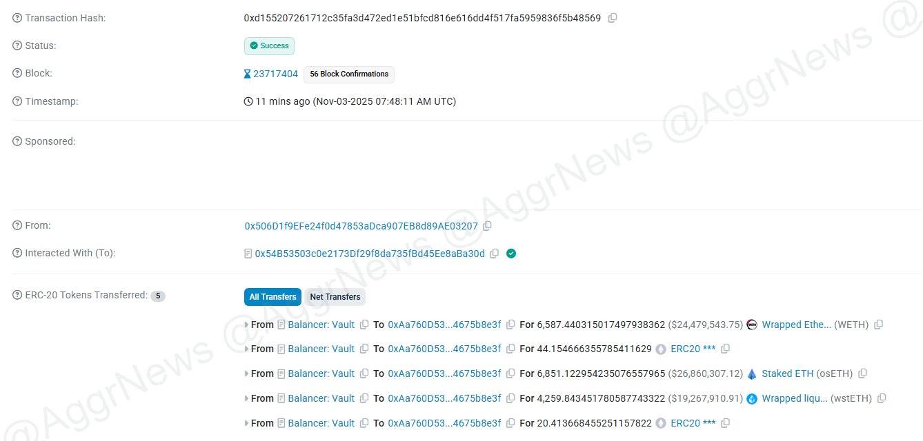 DeFi 协议 Balancer 疑似遭到攻击
