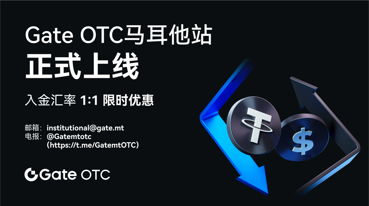 Gate OTC马耳他站已正式上线