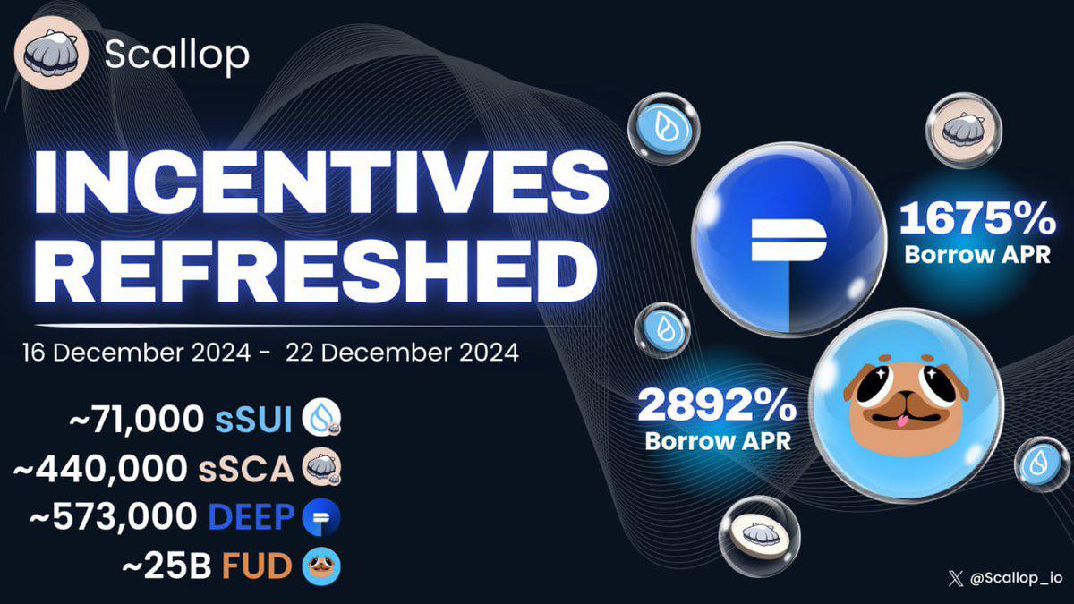 Scallop推出隔离资产池,首批上线$DEEP和$FUD