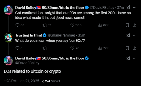 Bitcoin Magazine CEO：特朗普的前200项行政命令将包括加密货币