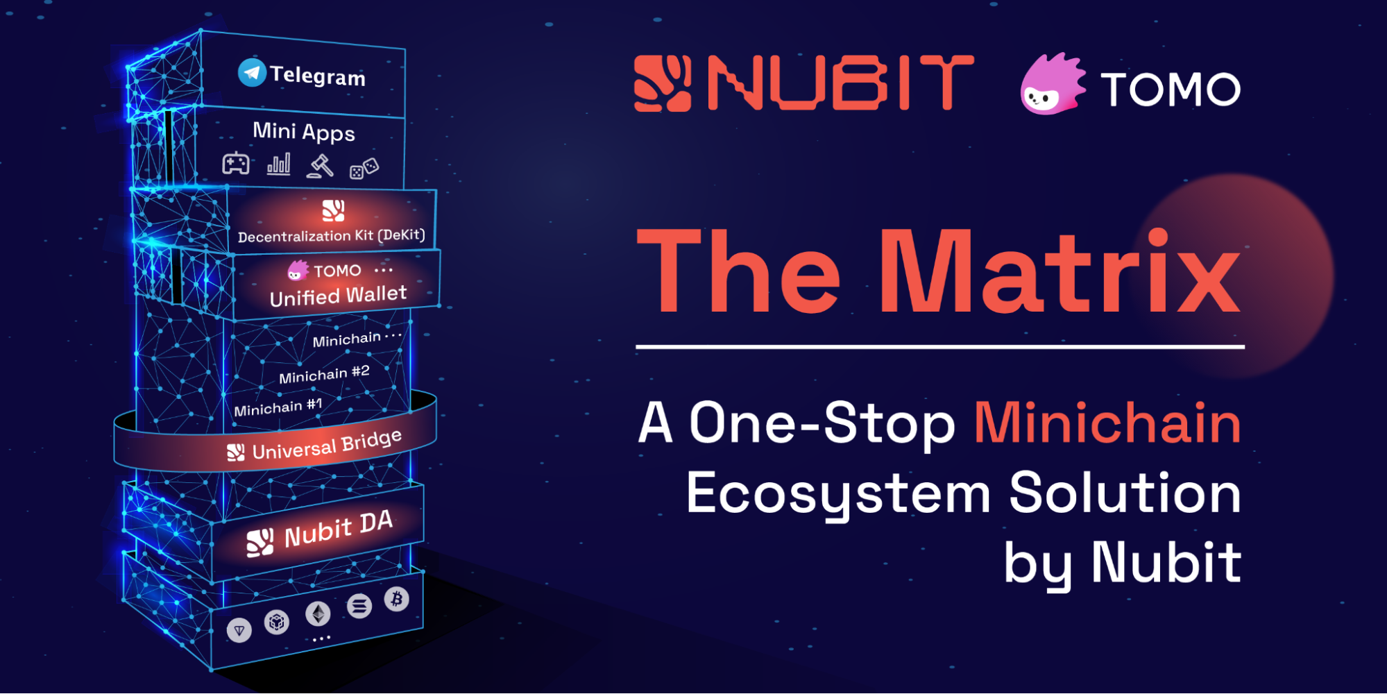 Nubit推出一站式Minichain生态解决方案「The Matrix」，携手Tomo将十亿级别新用户带入加密消费者应用