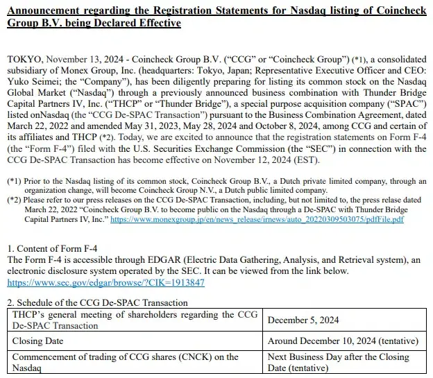 日本交易所Coincheck将登录纳斯达克，特朗普政府将为更多加密公司IPO“开绿灯”？
